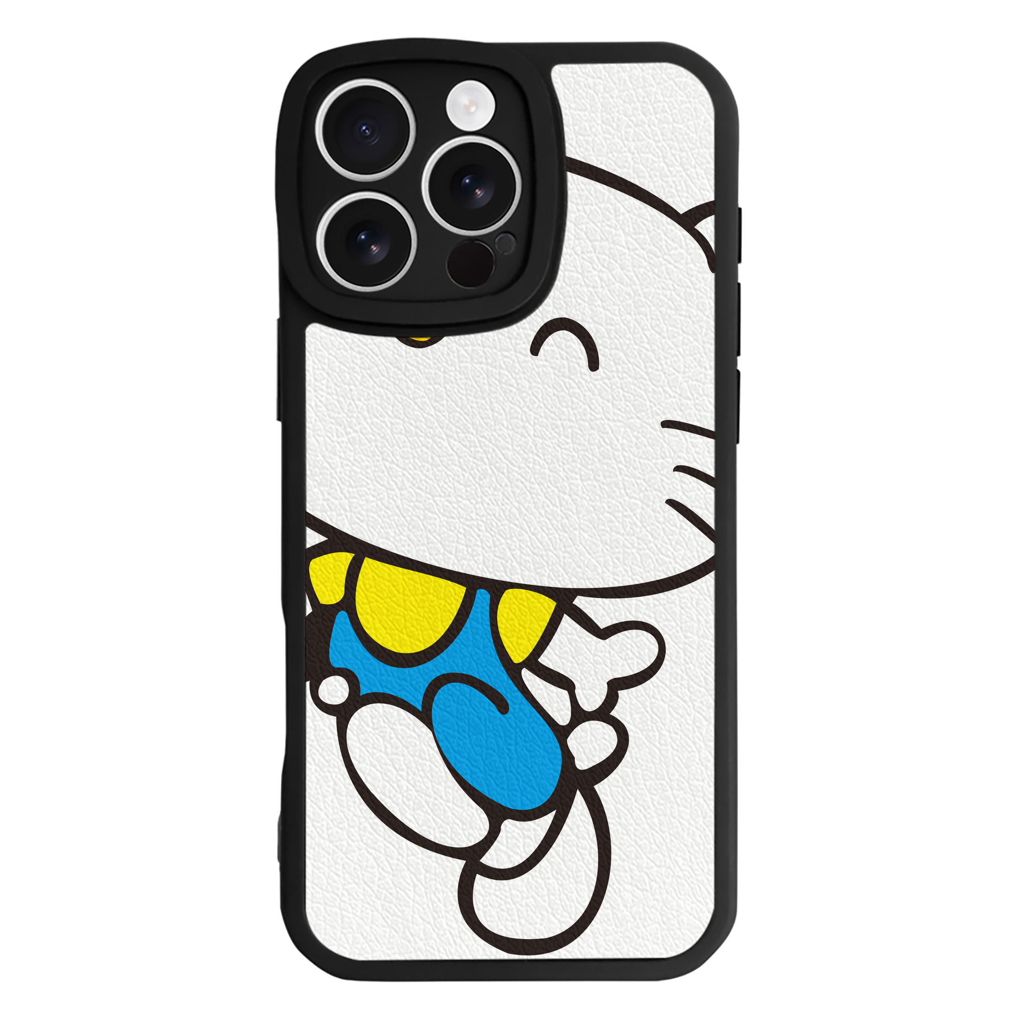 （画像用） Hello Kitty ハローキティ 【iPhone 16シリーズ対応】シリコンスマホケース（レザー調） 材質：シリコン